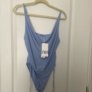 NWT Zara Cowl Neck Bodysuit